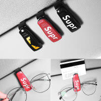 Car multi-function glasses holder bill folder decoration