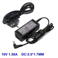 ที่ชาร์จอะแดปเตอร์สำหรับแล็ปท็อป1.58A 19V Dell Inspiron Mini 9 10 1010 1018 10 V 1210 A90วอสโทร Y200J แหล่งจ่ายไฟพร้อมสายไฟ