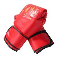 2023﹍☍► Boxing Gloves PU Leather Muay Thai Fight Sandbag Training Glove For Men Women Kids Workout Gloves Training Accessories