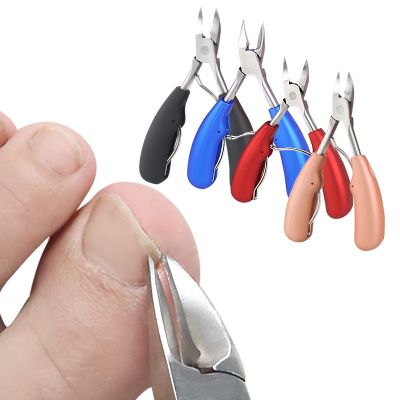 Toe Nail Clippers Remove Dead Skin Nail Correction Nippers Ingrown Toenail Cuticle Scissor Edge Cutter Thick Pedicure Care Tool