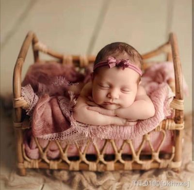 ☇✈❀ okhnxs Rattan Bed Background para Recém-nascidos Fotografia Down Basket Chair Posando Adereços o Bebê Menina e Menino Foto Acessórios