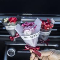 Car Air Freshener Dried Flower Automobile Diffuser Fragrance Vent Car Interior Air Accessories Rose Automotive F1v8