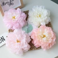 【LZ】▫﹊✵  YO CHO-Cabeças De Peônia De Seda Artificiais Peônias Amarelas Falsas Flor Artificial Flores De Tecido Artesanal Jardim De Casamento Decoração Home Gift 15cm