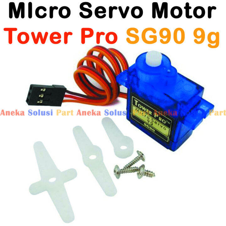 Micro Servo Motor Tower Pro Sg90 Sg 90 9g Motor Tower Pro Solid Gear Arduino Lazada Indonesia