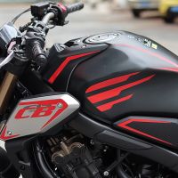 สติกเกอร์รถจักรยานยนต์ CB650R สำหรับฮอนด้าสกู๊ตเตอร์ CB 650R CB 650 R แผ่นป้องกันถังสติกเกอร์อุปกรณ์เสริม