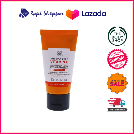 THE BODY SHOP Vitamin C GlowProtect Lotion SPF30 50ml [READY STOCK