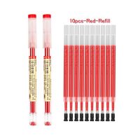 ชุดหมึกสีแดง/ดำ/น้ำเงินปากกาหมึกเจล S 0.35มม. ที่จับคันเติมปากกาเจลโรงเรียนเครื่องเขียนนักเรียนสำหรับสำนักงาน