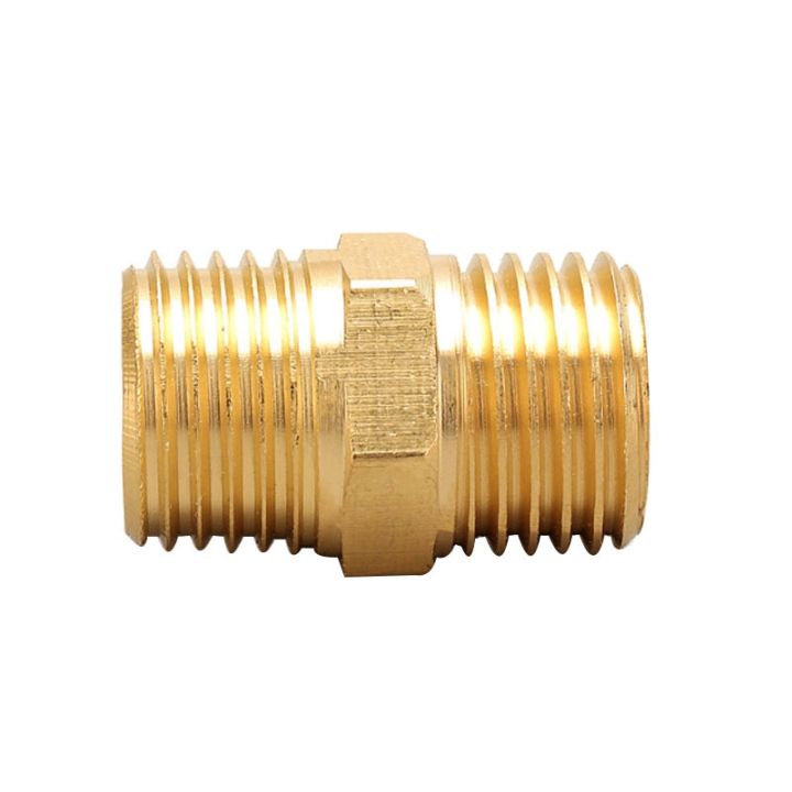 brass-hexagonal-thread-reducing-pipe-joint-conversion-1-8-1-4-3-8-1-2-bsp-external-thread-water-oil-gas-adapter-connector