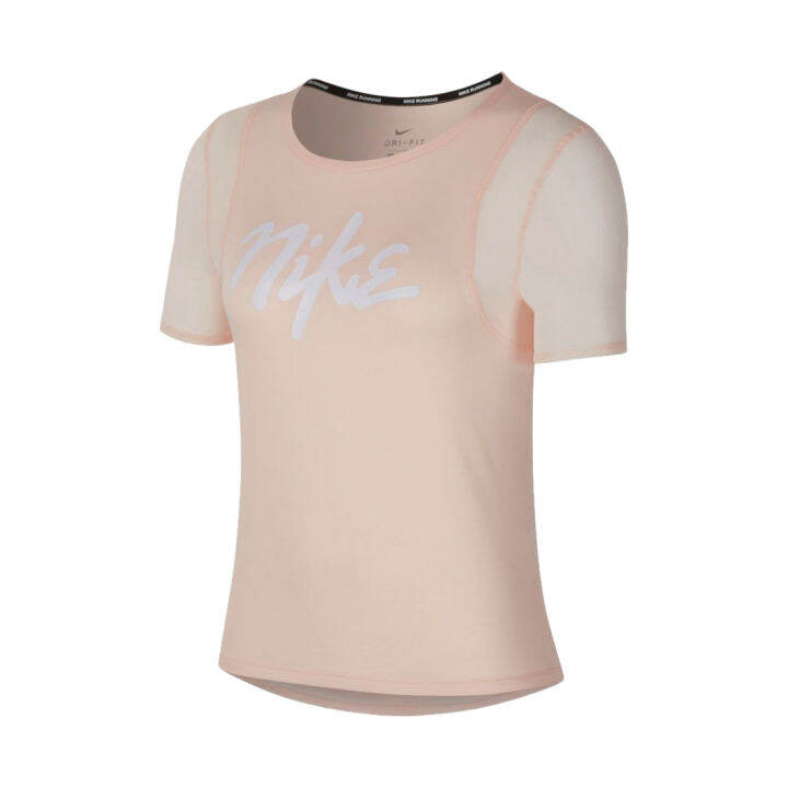 เสื้อวิ่งnikeของแท้-รุ่น-runway-womens-running-shirt-cj2186-664