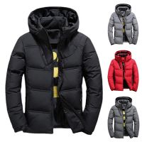 [COD] Cross-border foreign trade mens winter down jacket padded lightweight outdoor sports hooded clip stand collar