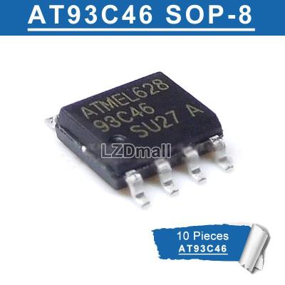 10Pcs At93c46 Sop-8 93C46 At93c46-10Su-2.7 At93c46-10Su At93c46-Su27 Sop8 93C46-10Su-2.7 Sop Smd Memory Serial Eeprom