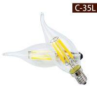 【✱2023 HOT✱】 lan84 E14ไส้หลอดไฟ Led หลอดไฟของเอดิสันย้อนยุค220V-240V หลอดไฟ C35 C35l แก้วหลอดไฟเทียนสไตล์วินเทจ