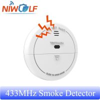 Wireless Smoke Detector 433MHz Fire Sensor Photoelectric 80db Sound Smart Home Security Independent Alarm Household Security Systems