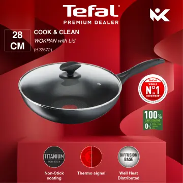 TEFAL B22572 COOK&CLEAN Wokpan with lid 28 cm B2257295