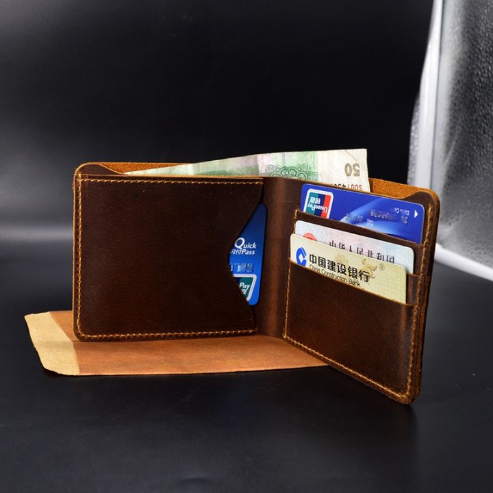 layor-wallet-กระเป๋าเงินใบเล็กแบบวินเทจสำหรับสุภาพบุรุษ-กระเป๋าเงินหนังเครซีฮอร์สกระเป๋าเงินทำด้วยมือหรูหรากระเป๋าใส่เงินของผู้ชายหนังแท้