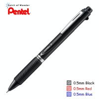 Pentel Energel 3 ปากกาหมึกเจล เพนเทล 3in1 หมึก 3 สีในด้ามเดียว - ด้ามสีดำ