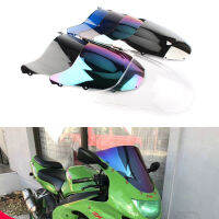 กระจกหน้ารถสำหรับ KAWASAKI Ninja ZX9R ZX-9R 1998-1999 Double Bubble WindScreen อุปกรณ์เสริมรถจักรยานยนต์ Fairing Deflector