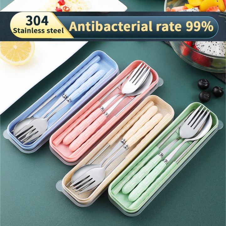 Portable Cutlery 4-in-1 Stainless Steel Cutlery Set Spoon Fork ...