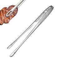 【jw】✕❐  Anti-Slip Steak Clamp Non-Stick Barbecue Clip Anti-slip Chopsticks BBQ Tongs Utensils