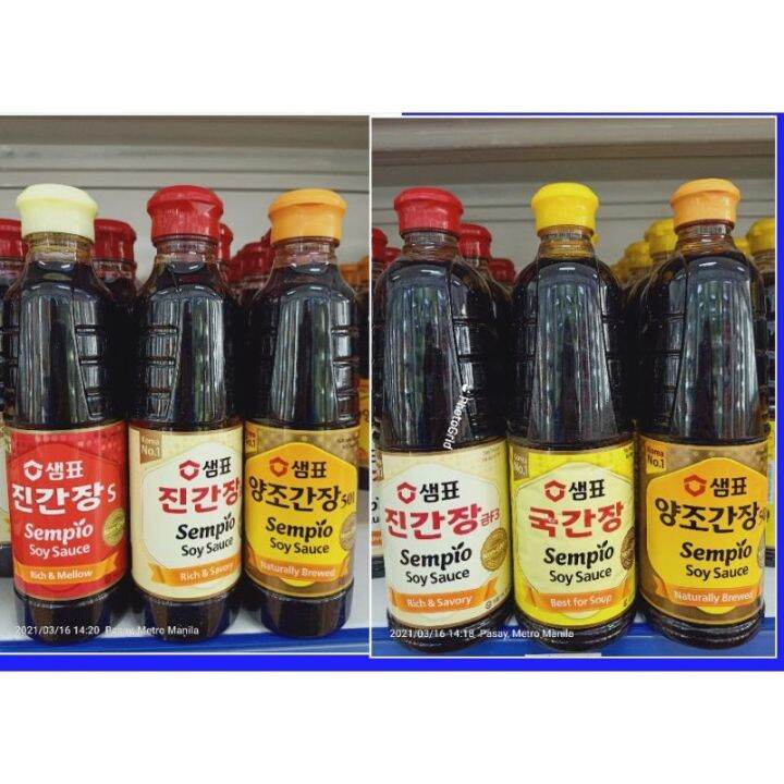 sempio korean soy sauce 860 500ml Lazada PH
