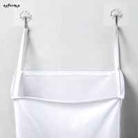 SUC Wall-Mounted Bathroom Cloth Mesh Bag Visible Storage Hanging Laundry Hamper Large Open Top Easy Accessing For Room New