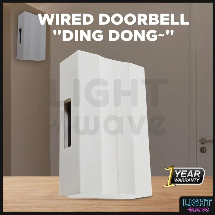 [READY STOCK] DING DONG WIRED DOORBELL MECHANIC STRIKING SOUND WIRING ...