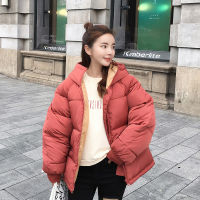 oversize Real New Full Zipper Solid Fashion Cotton Cotton-padded Jacket More Big Yards Hooded Warm Q17 Winter Jacket Women