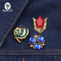 ขายส่ง10 Pcs The Legend Of Link Spiritual Stones Metal Pin Badge Chestpin เข็มกลัดเครื่องแต่งกายอุปกรณ์เสริมเครื่องประดับ Gift