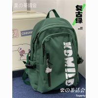 Uniqlo 2023 New vintage Japanese tooling female small backpack design sense of American campus students bag male large capacity backpack of the original