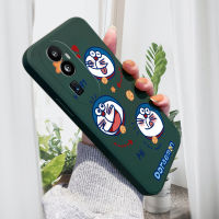 HP เคสสำหรับ OPPO Reno10 Pro + 5G เคสการ์ตูน Doraemn เคสมือถือลายแมวสี่เหลี่ยมของแท้ปลอกซิลิโคนของเหลวเคสป้องกันทนแรงกระแทกกล้องคลุมทั้งหมด