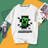 ขายดี!Lego Minecraft My Game Peripheral Creeper เสื้อยืดแขนสั้นนักเรียนเยาวชนเสื้อผ้า CompionateS-5XL  NX1U