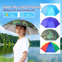 หมวกร่ม ร่มหมวกUmbrella Hatร่มหมวกตกปลา หมวกร่มกันแดด ร่มกันยูวี หมวกกันแดด หมวกกันฝน ร่มพับ ใช้ได้ทั้งผู้ใหญ่และเด็กSP335