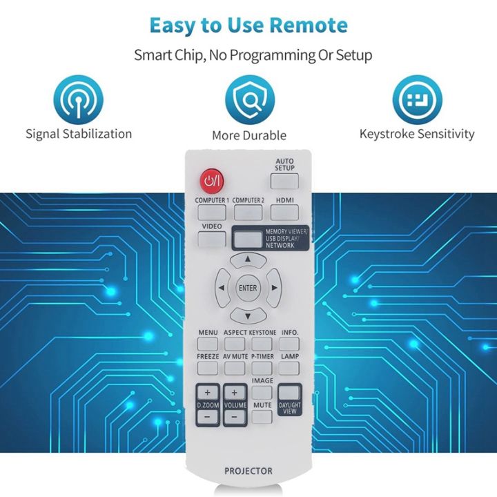 2x-n2qaya000116-replacement-remote-control-for-panasonic-lcd-video-projector-pt-lb382-pt-lb332-pt-lw312-pt-lw362