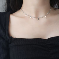 925 Sterling Silver Bohemian Round Brand Pendant Clavicle Chain Necklace For Women Beach Ocean Holiday Jewelry Accessories