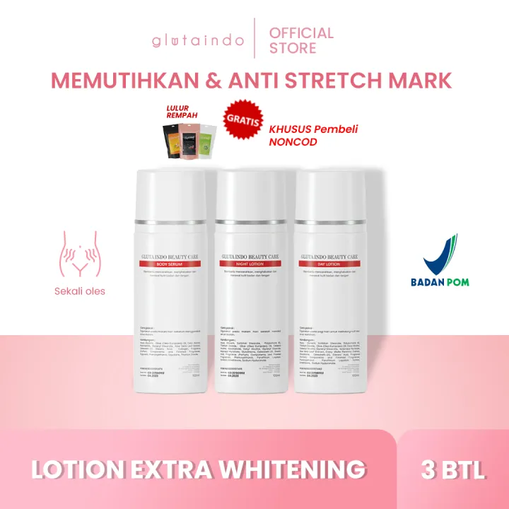 LOTION EXTRA WHITENING! Lotion & Handbody Pemutih Kulit Dosis Tinggi 30