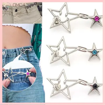 1PCS Star Tightener Adjustable Waist Buckle For Jeans, No Sewing Required  Button Adjuster For Pants And Skirts Waist