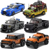 MOC Ford Set F150 Bronco Pickup Truck Building Blocks Jeep Off-road Sports Car Speed Racing Vehicle Bricks Toys Gifts For Boys Building Sets