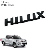 โลโก้ logo Hilux Hi-lux ไฮลักซ์ ไฮลักค์ ไฮลัก สีดำด้าน จำนวน 1ชิ้น สำหรับใส่ รถ Toyota Hi-lux Hilux Revo รีโว่ Rocco ร็อคโค่ 2015 2016 2017 2018 2019