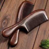 【YF】✎✐✆  Sandalwood Comb Anti Static Hair Combs with Thickening Round Handle for