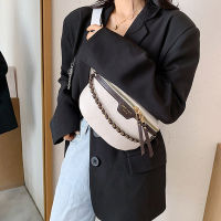 New Chain Waist Bag Women Leather Fanny pack Luxury Brand Chest pack Mini Female Belt Bags Fashion Ladies Shoulder Crossbody Bag