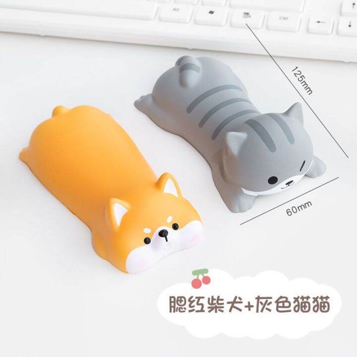 พร้อมสต็อก-decompression-mouse-pad-wrist-pad-girl-wrist-pad-cute-student-cartoon-office-desktop-wrist-rest-hand-pillow