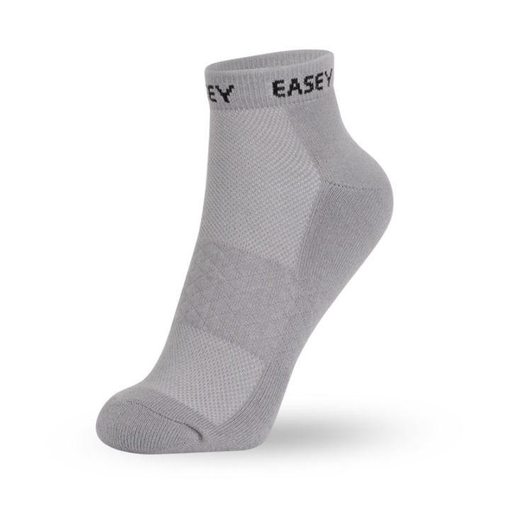 easey-ถุงเท้าเพื่อสุขภาพ-ลดกลิ่นอับ-es-cushion-quarter-mt-gray