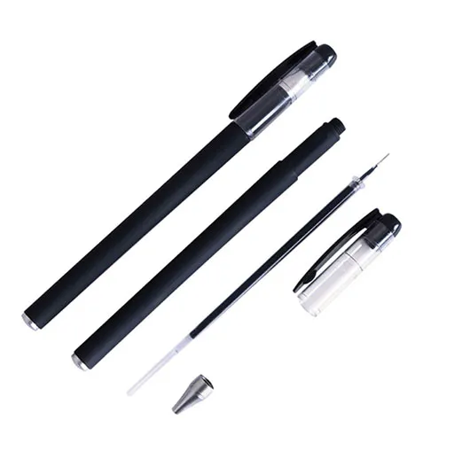100pcs Durable Gel Pen Empty Pen-holders Pen Shells for Students (Black) 