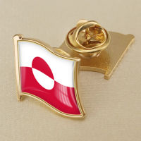 Greenland Greenland National Flag Crystal Resin Drop Badge Brooch Flag Badges of All Countries in the World All-metal Brooch Copper Brooch Collection