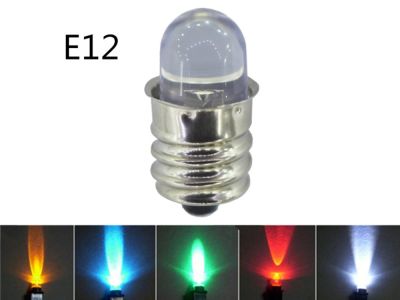 หลอดไฟ Led 24V สีเหลือง18V สีน้ำเงิน E12 Led สีเขียว12V อุปกรณ์ E12 24V อุปกรณ์ Led 18V หลอดไฟแสดงสถานะสีฟ้า Led E12 3V สีแดง12V E12 6V