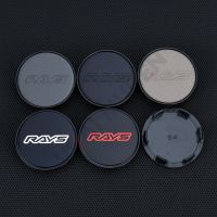 Style 4PCS RAYS Wheel Cover Hub Cap 54MM/49MM Rim Cap VOLK Logo Sticker Wheel Center Caps