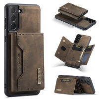 Dg.ming Case สำหรับ Samsung S2120 FE S23 S22 S21 Plus Note 20 Ultra A13 A14 A53 A73 A34 A54หนังกระเป๋าสตางค์ที่ถอดออกได้