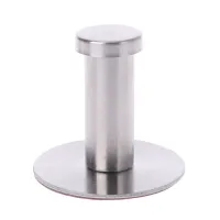 Stainless Steel Round Without Drilling Self Adhesive Wall Mounted Towel Clothes Hook Sticker Robe Coat Hanger Bathroom Dropship