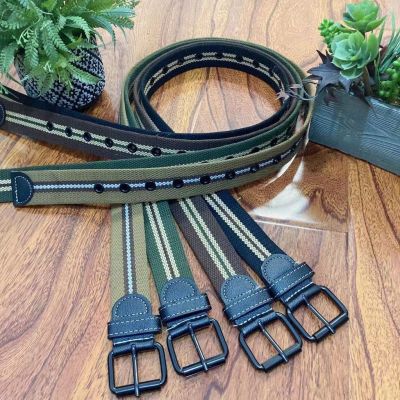 125cm Belt Mens Nylon Canvas Thickened Extra Long Pin Buckle Casual Braided Student Military Training Pants