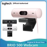 Logitech BRIO 500 Webcam 1080p Light Correction Full HD 4MP Webcam RightLight 4 Auto-framing Show Mode Noise Reduction Mics